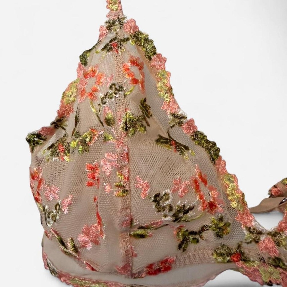 Aerie floral bralette, no under wire Size s